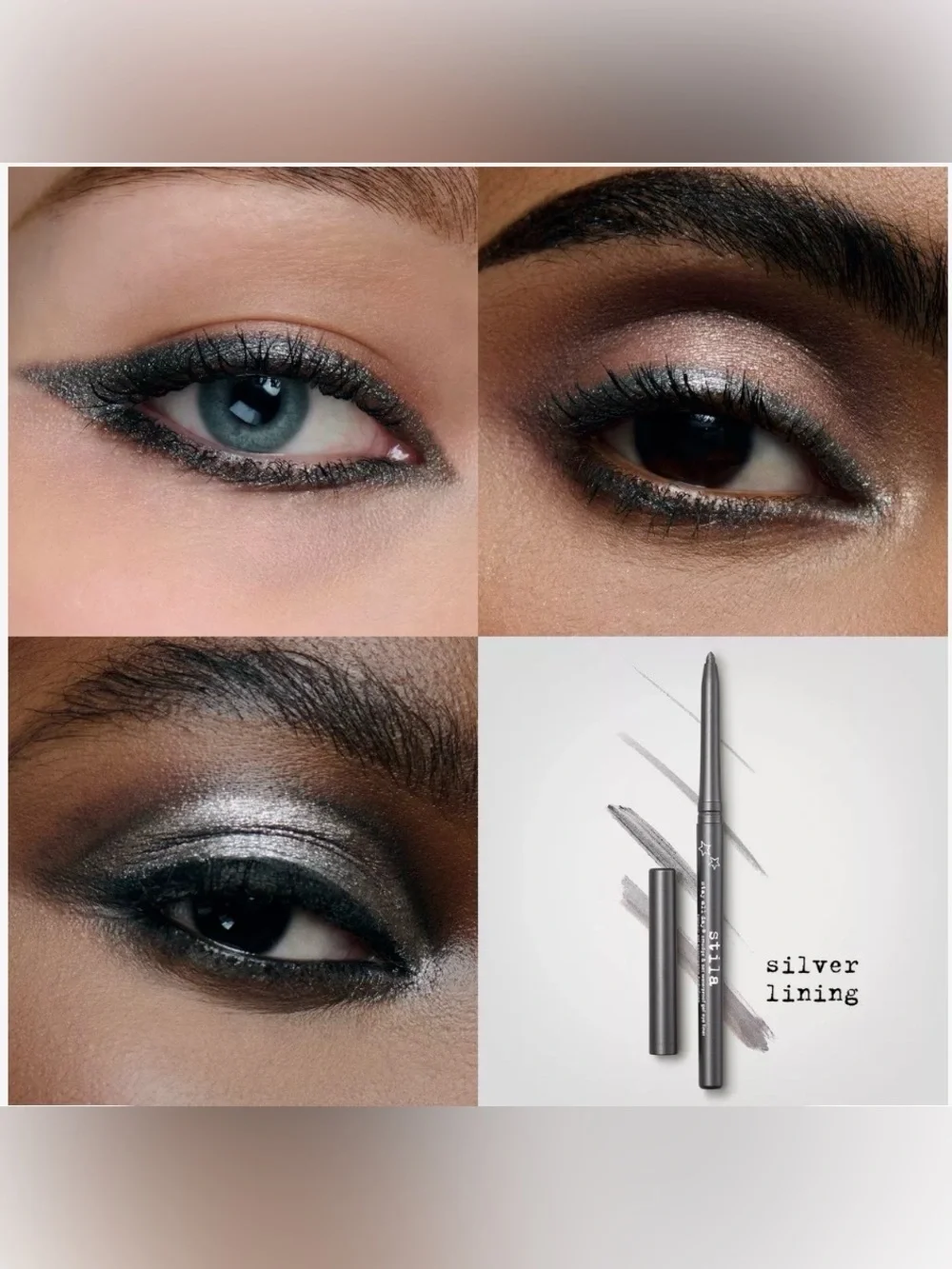 Stila Stay All Day Shimmer Liquid Eyeliner Trio + Gel Waterproof Liner